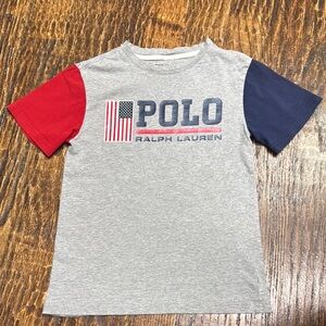Polo by Ralph Lauren Kids' Gray, Red, and Blue T-Shirt